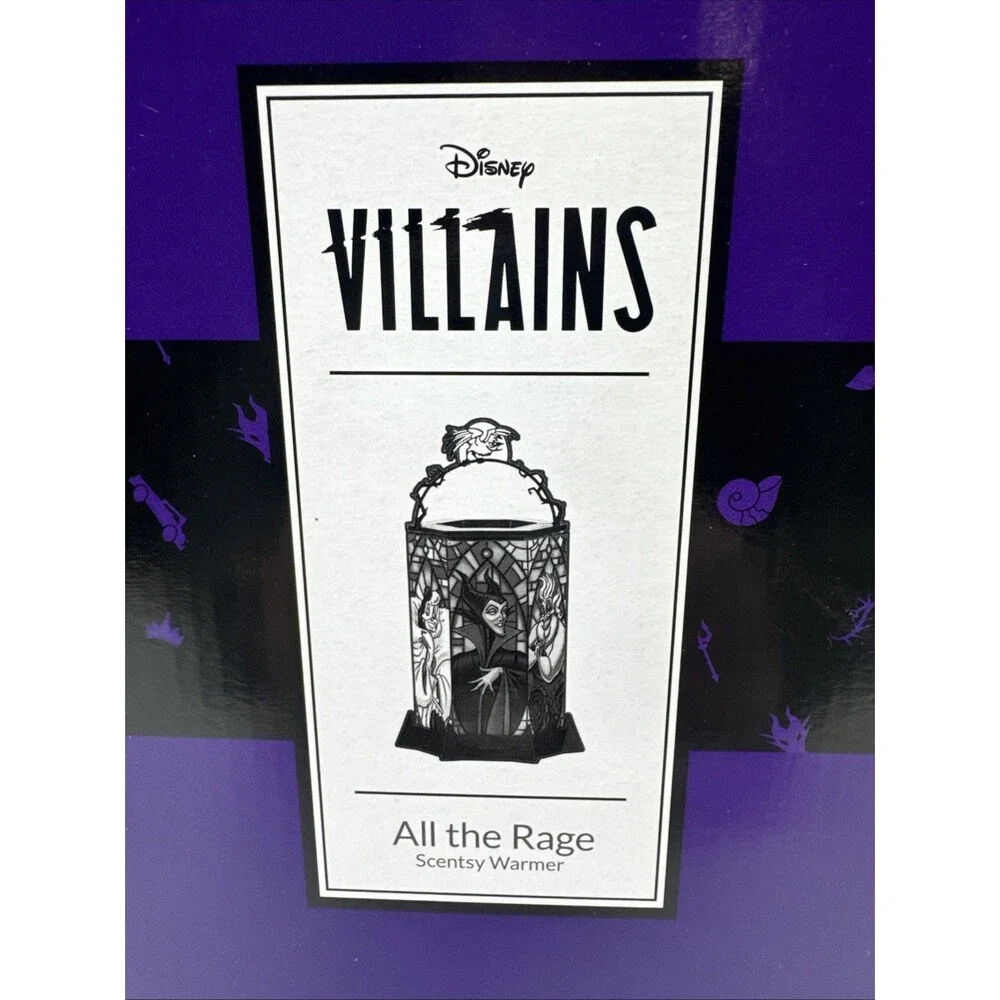 Scentsy Disney Villians ALL THE RAGE Wax Warmer NIB Retired NEW